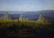Carl Gustav Carus The Three Stones in the Giant Mountains oil painting reproduction